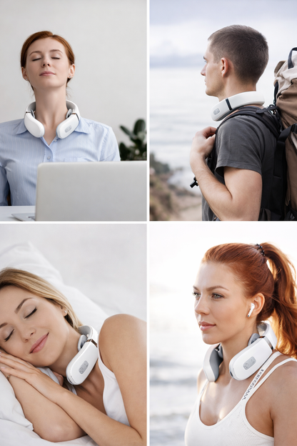 Masajeador Cervical Eléctrico Portátil con Calor Inteligente