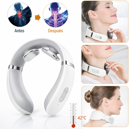 Masajeador Cervical Eléctrico Portátil con Calor Inteligente